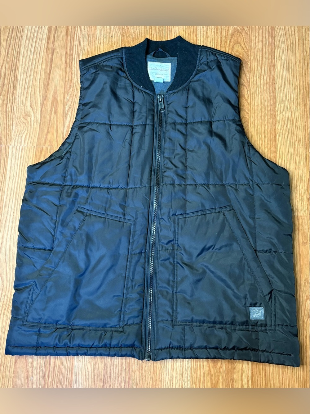 Weatherproof Black Quilted Men's Vest